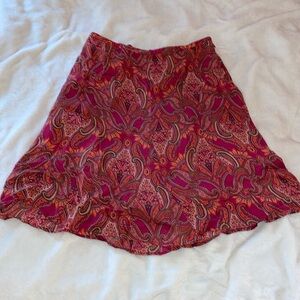100% silk skirt